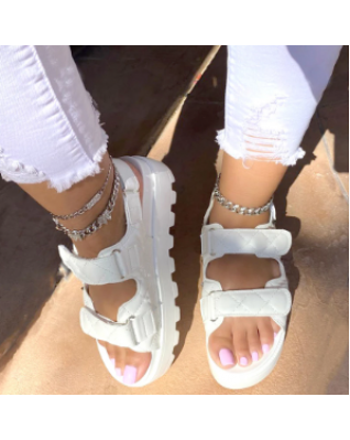 New Women's Sandals Platform Heels Summer Shoes Woman Platform Soft Wedges Shoes Sandalias Mujer Non-slip Casual Footwear