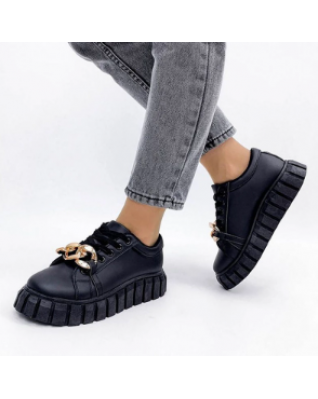 Leisure Shoes for Women Platform Shoes Fashion Metal Chain White Shoes Large Size Zapatillas Mujer Chaussure Femme